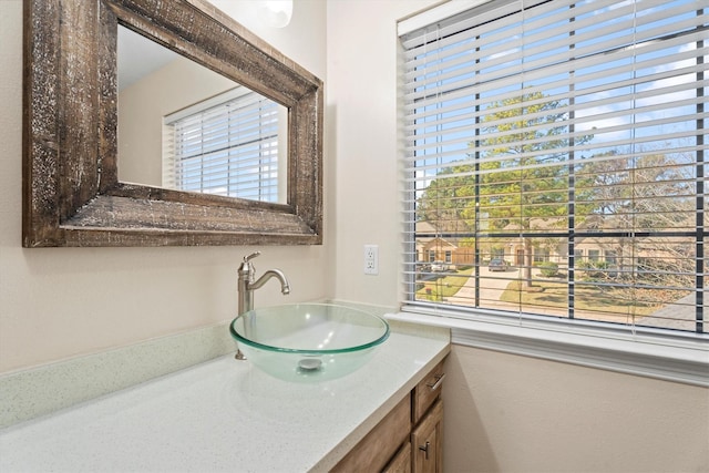 bathroom featuring vanity