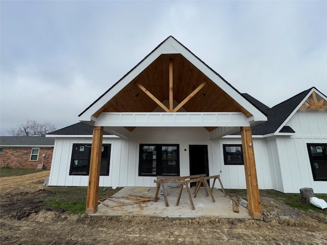 rear view of property with a patio