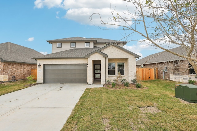 view of front of home with a front yard