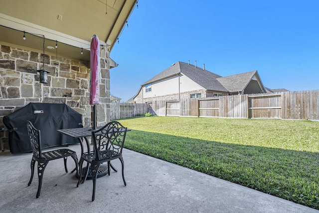 view of patio / terrace featuring grilling area