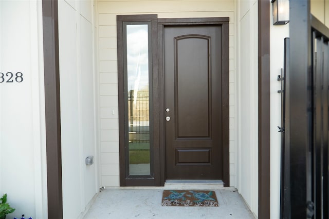 view of entrance to property