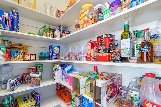 view of pantry