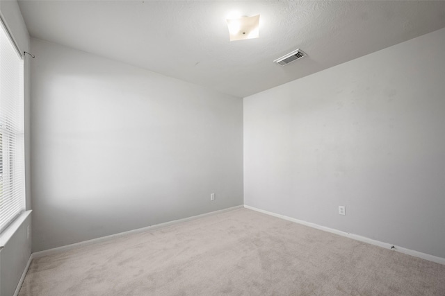 carpeted spare room featuring a wealth of natural light