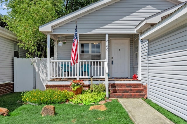 view of entrance to property