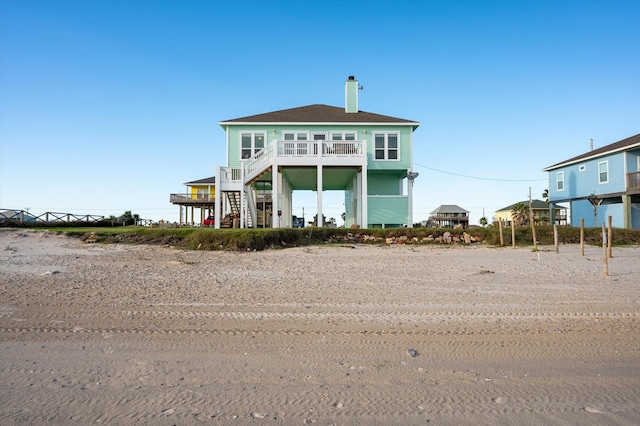 view of back of property