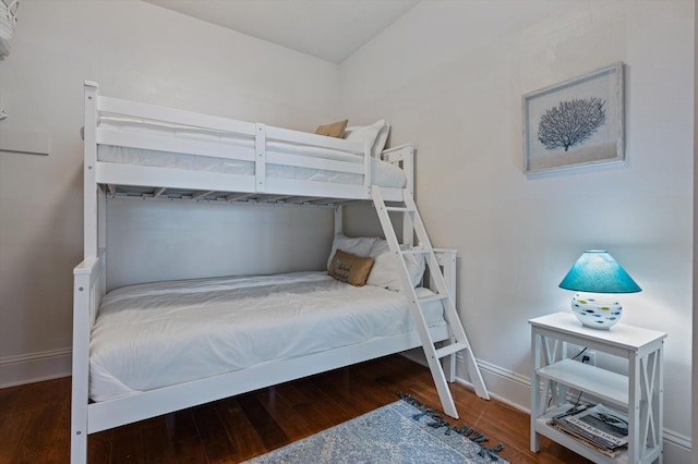 bedroom featuring hardwood / wood-style floors