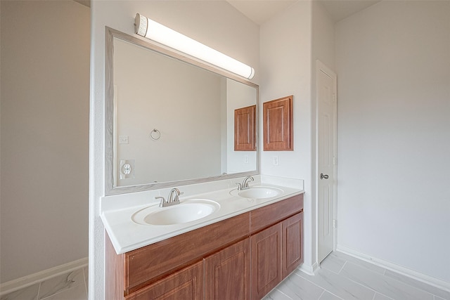 bathroom with vanity