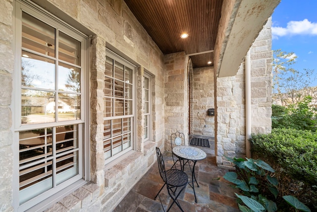 view of balcony