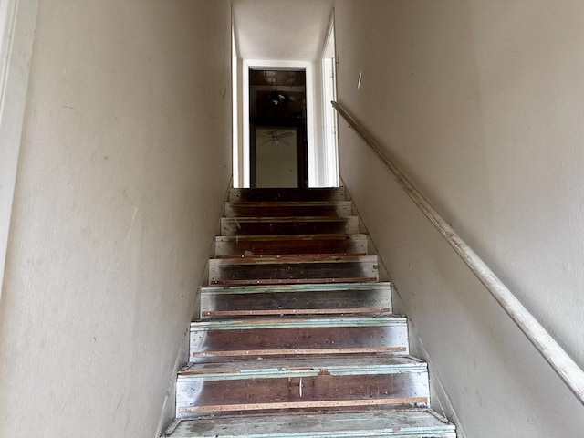 view of stairway