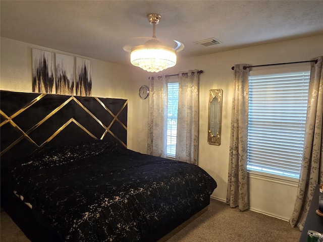 bedroom featuring carpet flooring