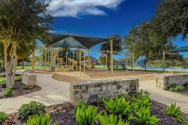 view of jungle gym