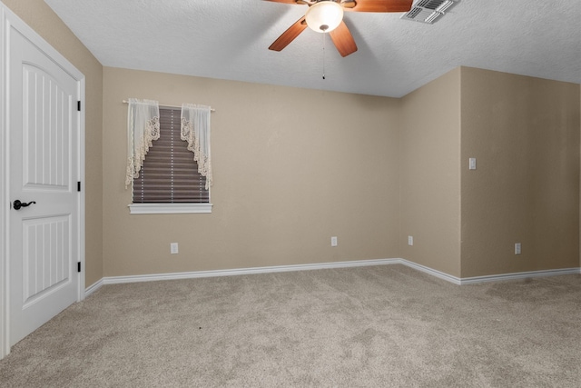 235 Fm 3313, Crockett, TX 75835 - empty room featuring carpet flooring, a ceiling fan, and a textured ceiling