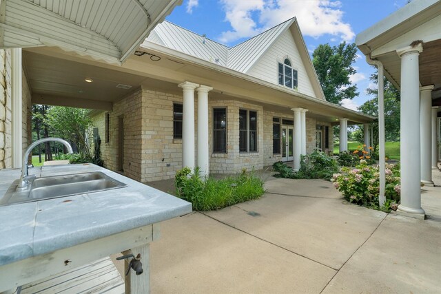 235 Fm 3313, Crockett, TX 75835 - porch featuring a sink