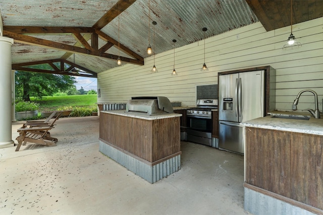 235 Fm 3313, Crockett, TX 75835 - view of patio with a sink and area for grilling
