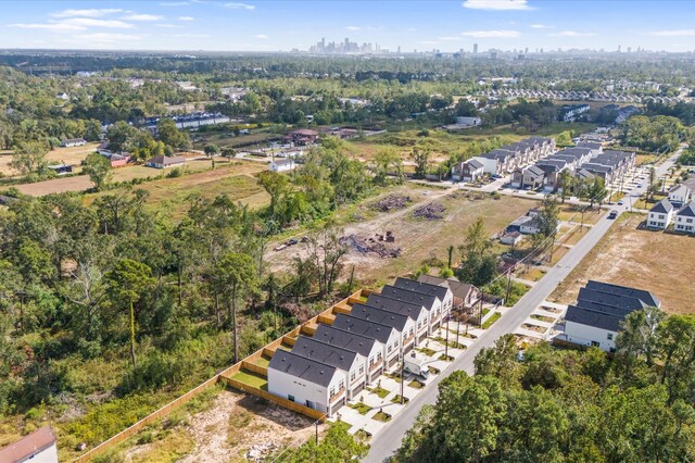 aerial view featuring a city view