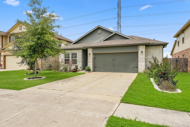 view of front of property with a front yard