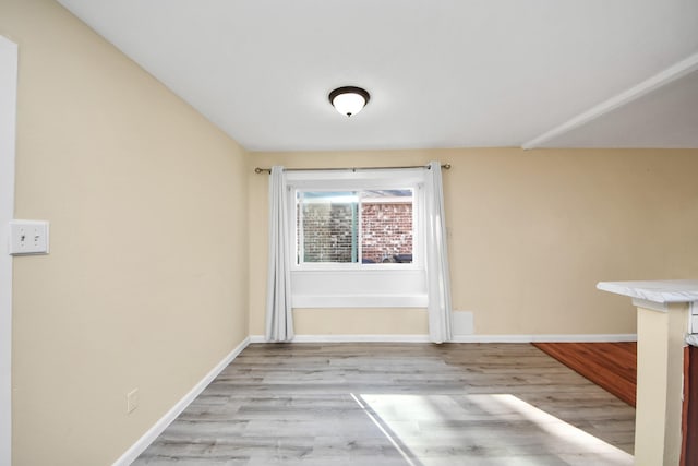 interior space with light wood-type flooring