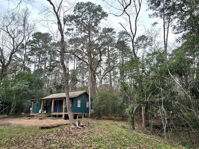 exterior space featuring a porch