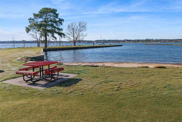 view of water feature