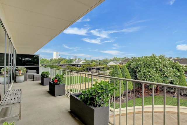 view of balcony