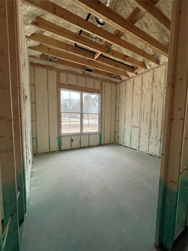 miscellaneous room with concrete floors