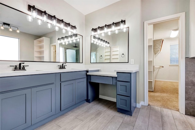 bathroom with vanity