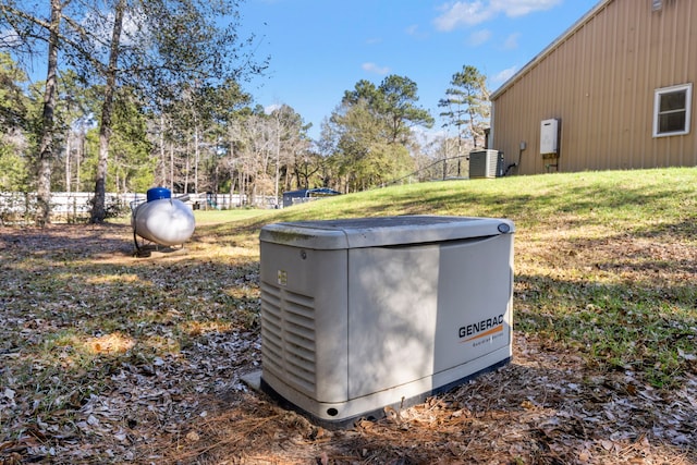 details with central AC unit