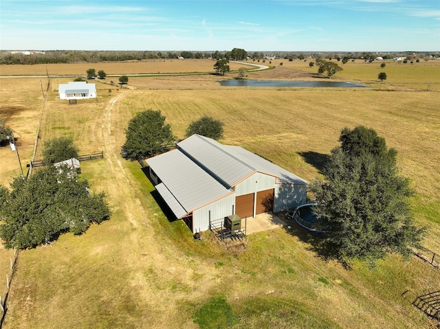 bird's eye view featuring a rural view