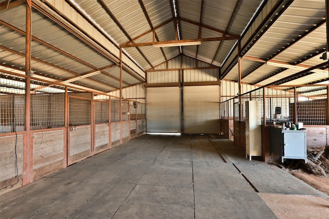 view of horse barn