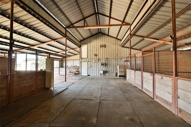 view of horse barn