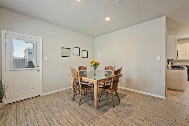 view of dining area