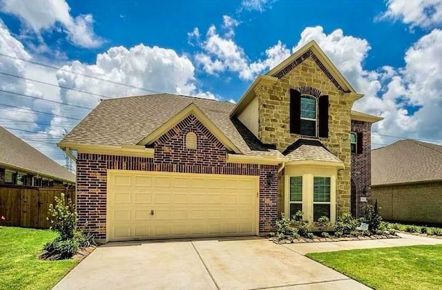 view of front of property featuring a front yard