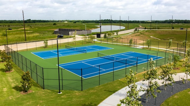 view of tennis court