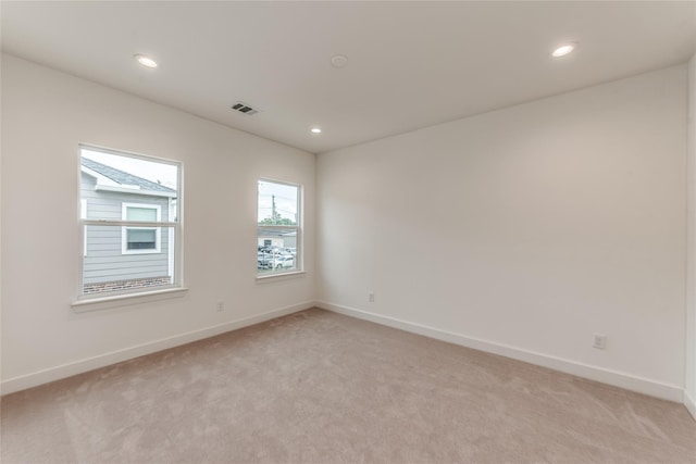 view of carpeted empty room