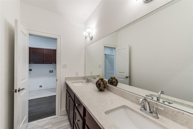 bathroom featuring vanity