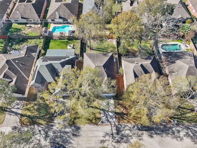 bird's eye view featuring a residential view