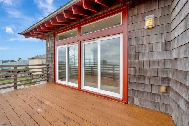 view of wooden terrace