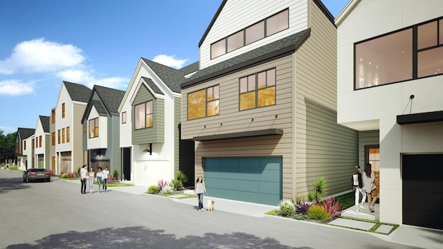 view of front of house featuring a garage