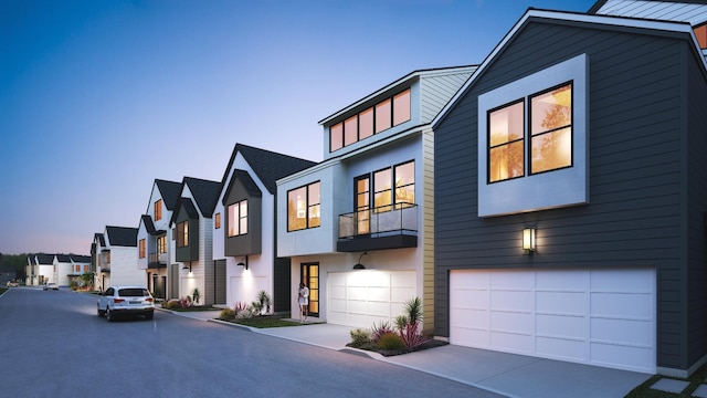 view of front of home featuring a garage