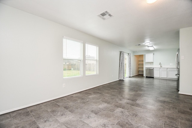 spare room with sink