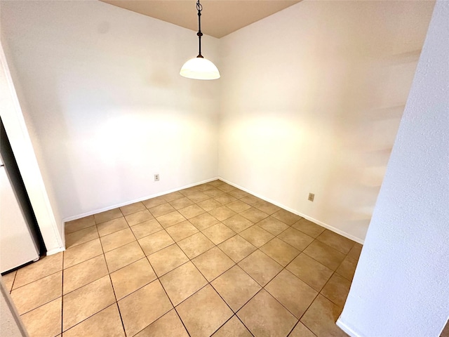 view of unfurnished dining area