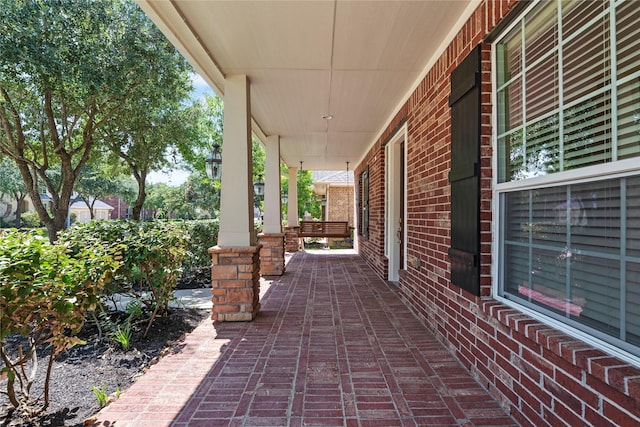 view of patio / terrace with covered porch