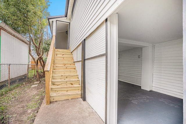 view of outdoor structure featuring a carport