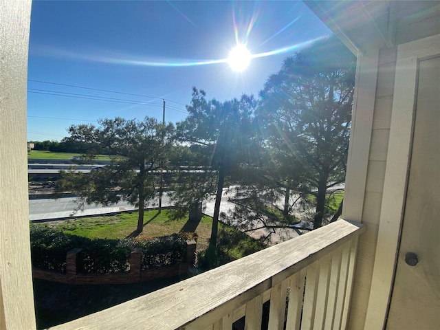 view of balcony