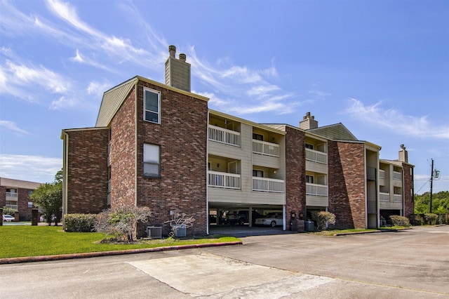 view of property featuring central AC