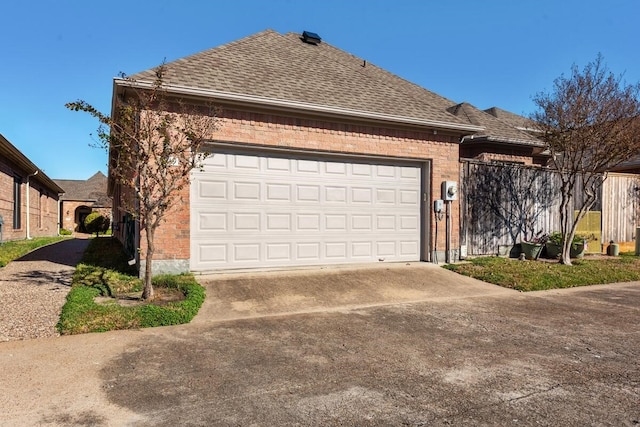 view of home's exterior featuring a garage