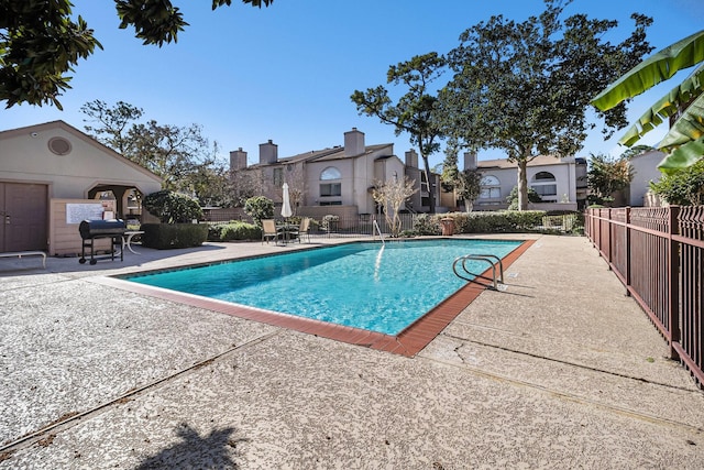 view of pool with a patio