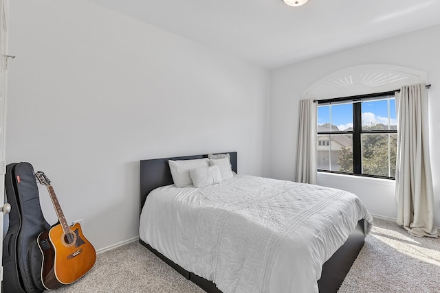 bedroom with carpet floors