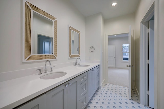 bathroom with vanity