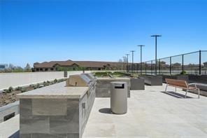 view of patio / terrace with exterior kitchen